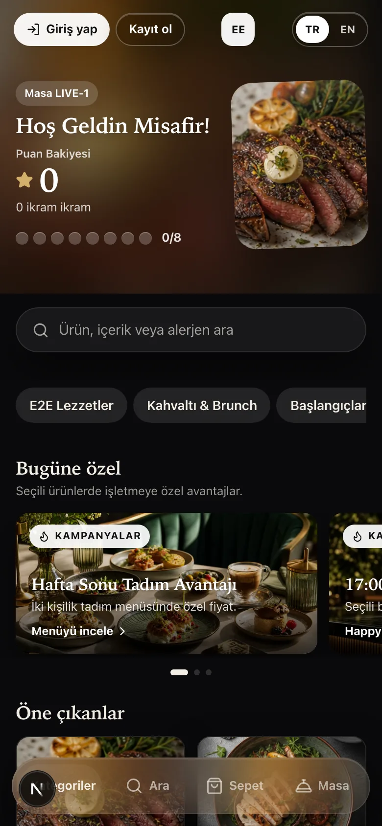 Menu 3 koyu tema